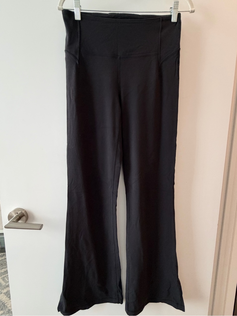 Lululemon Groove Black High-Waist Flare with Slit